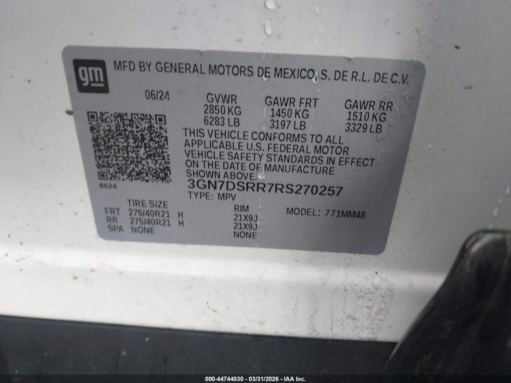 3GN7DSRR7RS270257 2024 CHEVROLET EQUINOX EV photo no. 9