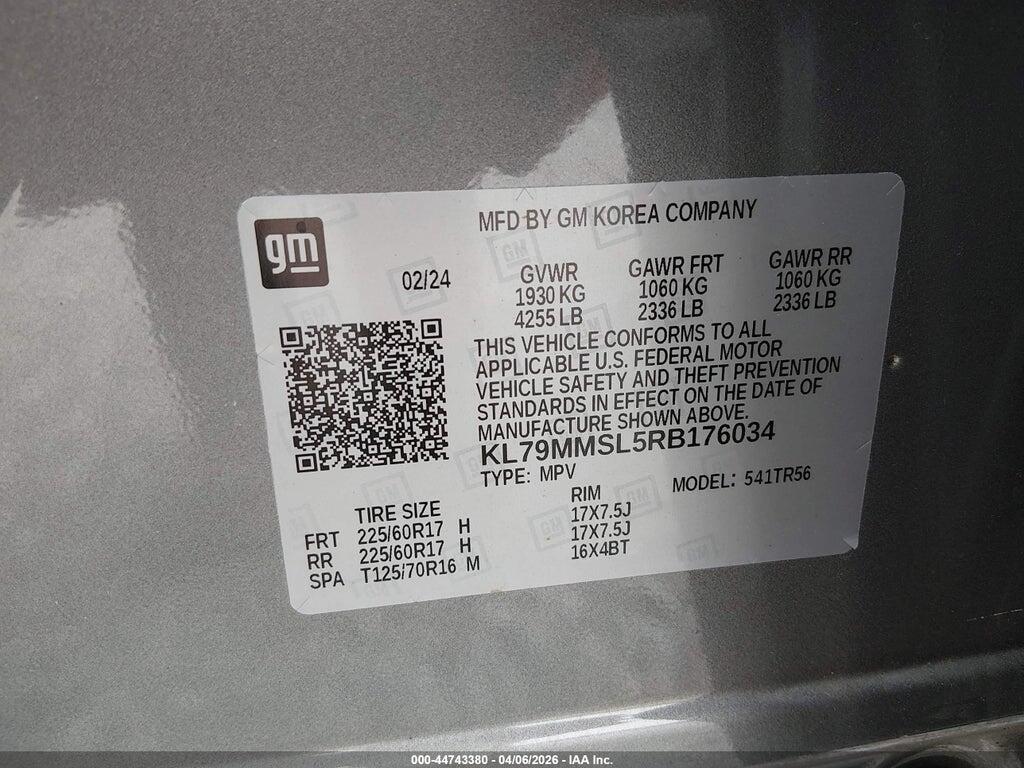 KL79MMSL5RB176034 2024 CHEVROLET TRAILBLAZER photo no. 9