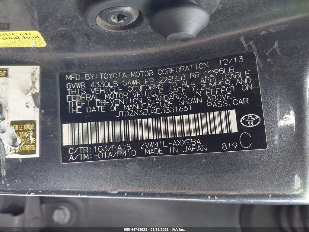 JTDZN3EU4E3331661 2014 TOYOTA PRIUS V photo no. 9
