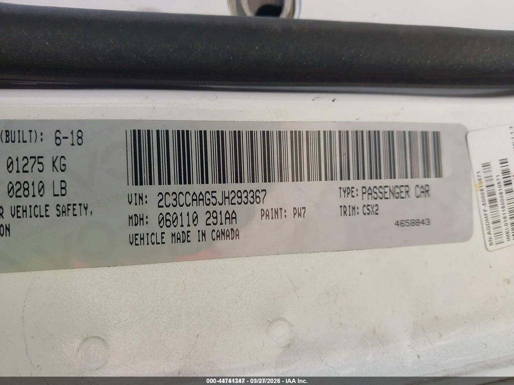 2C3CCAAG5JH293367 2018 CHRYSLER 300 photo no. 9