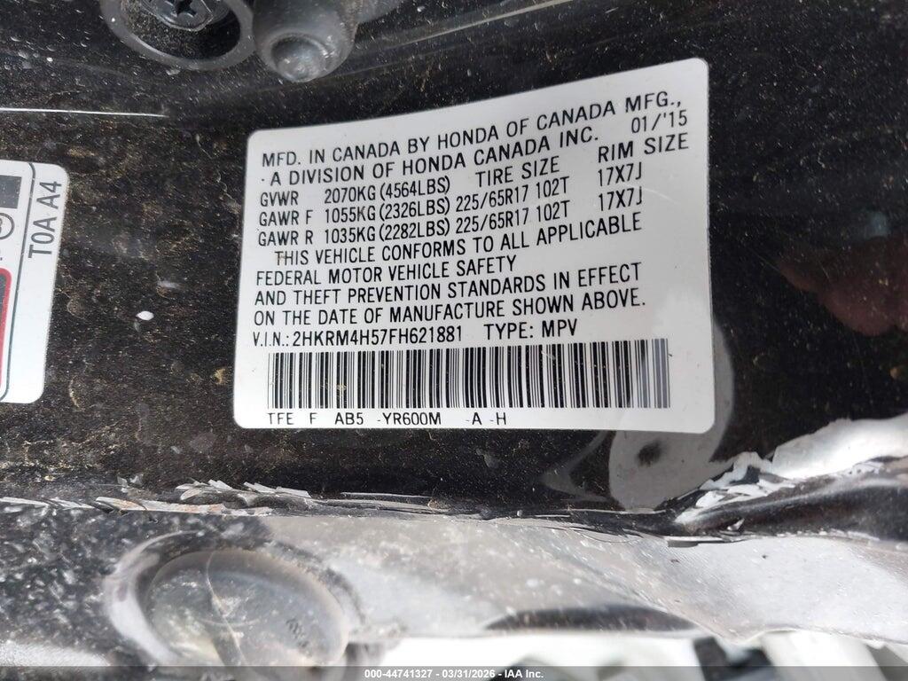2HKRM4H57FH621881 2015 HONDA CR-V photo no. 9