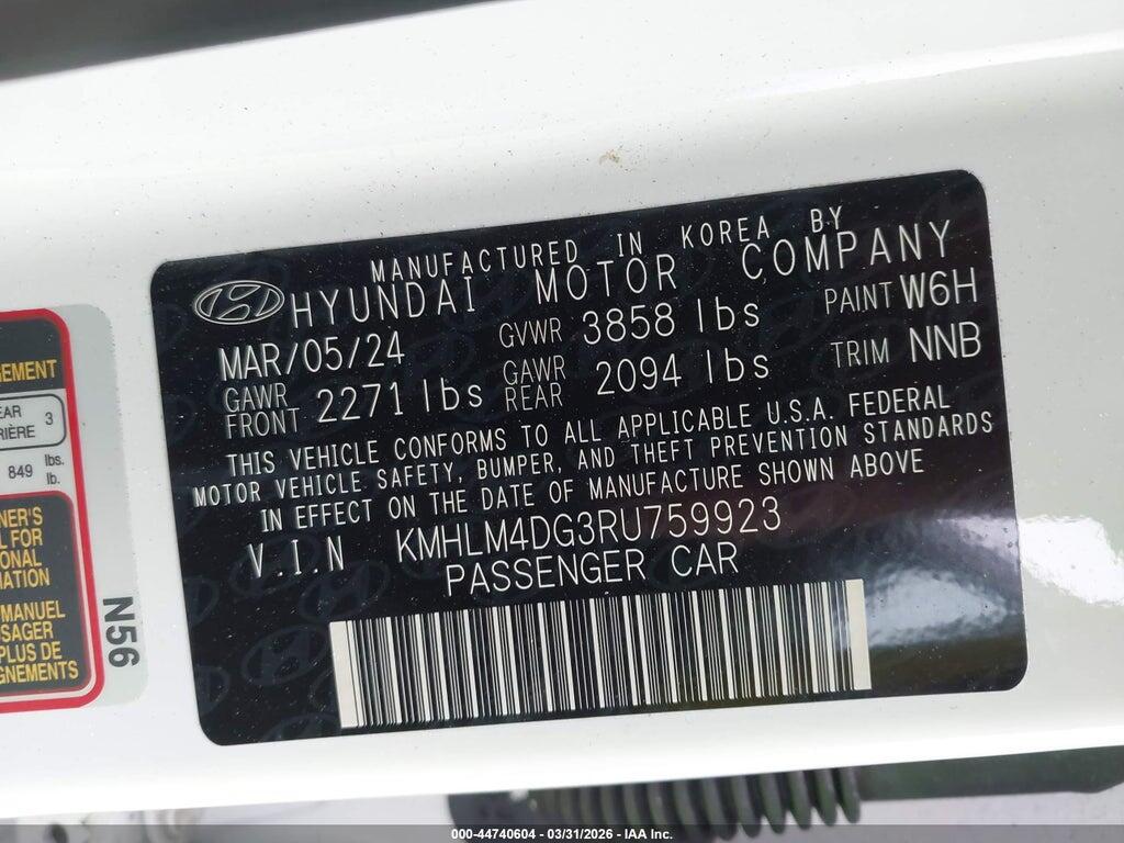 KMHLM4DG3RU759923 2024 HYUNDAI ELANTRA photo no. 9