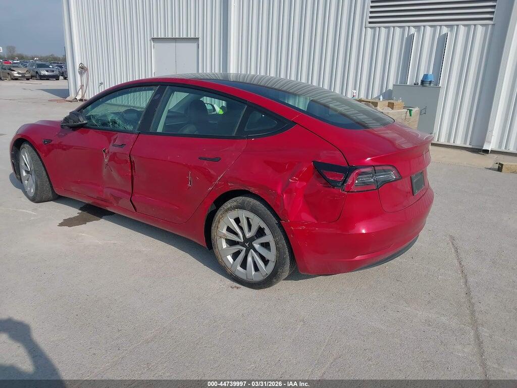 5YJ3E1EB9NF360813 2022 TESLA MODEL 3 photo no. 3