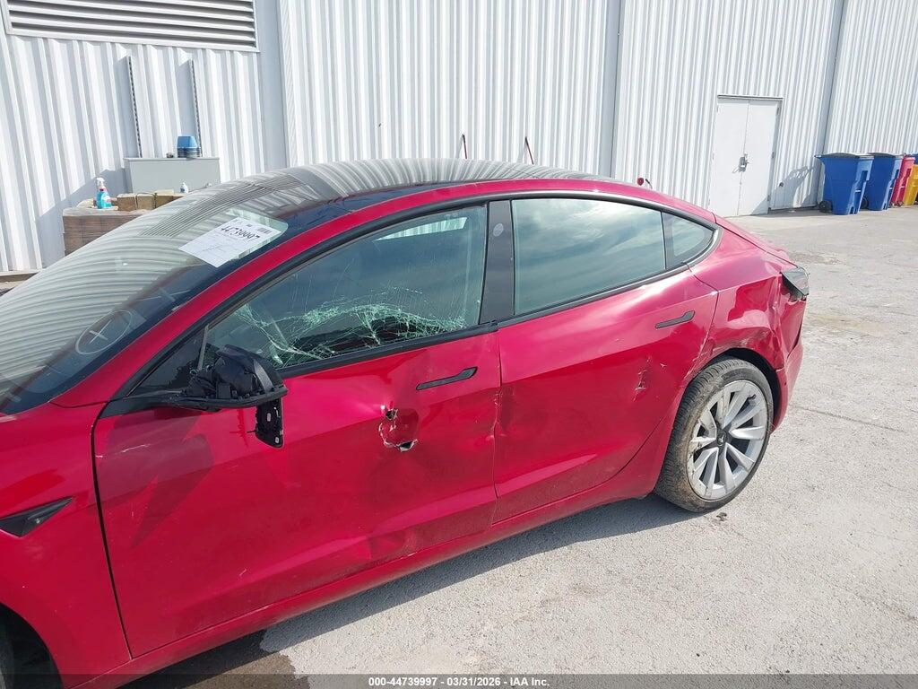 5YJ3E1EB9NF360813 2022 TESLA MODEL 3 photo no. 6