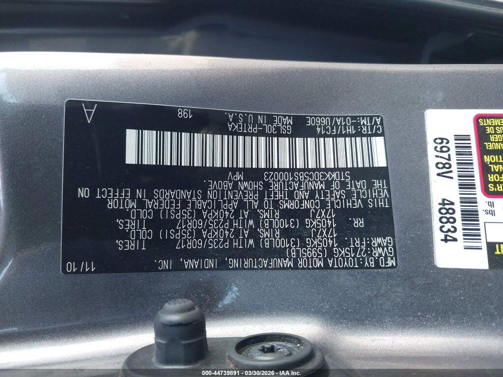 5TDKK3DC5BS100023 2011 TOYOTA SIENNA photo no. 9