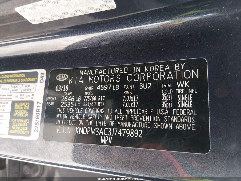 KNDPM3AC3J7479892 2018 KIA SPORTAGE photo no. 9