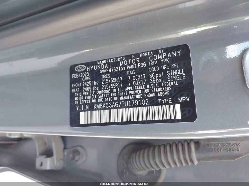 KM8K33AG7PU179102 2023 HYUNDAI KONA ELECTRIC photo no. 9
