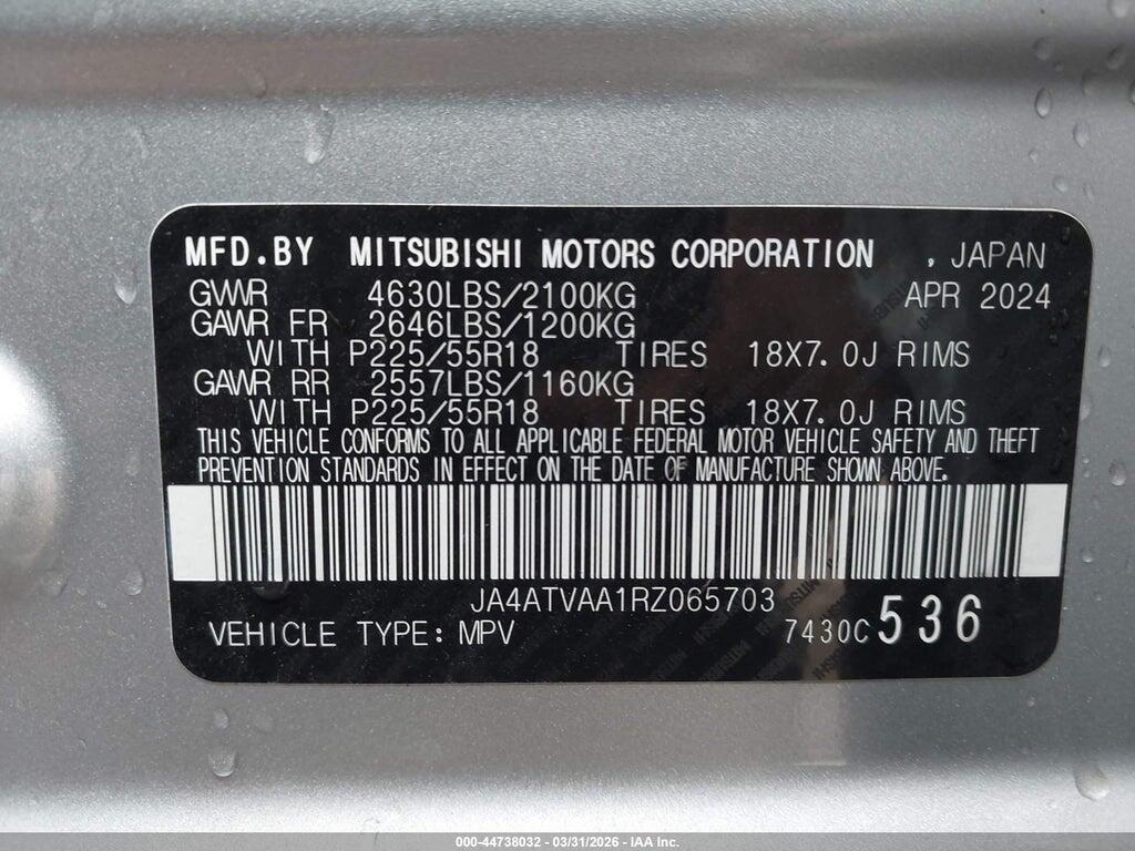 JA4ATVAA1RZ065703 2024 MITSUBISHI ECLIPSE CROSS photo no. 9