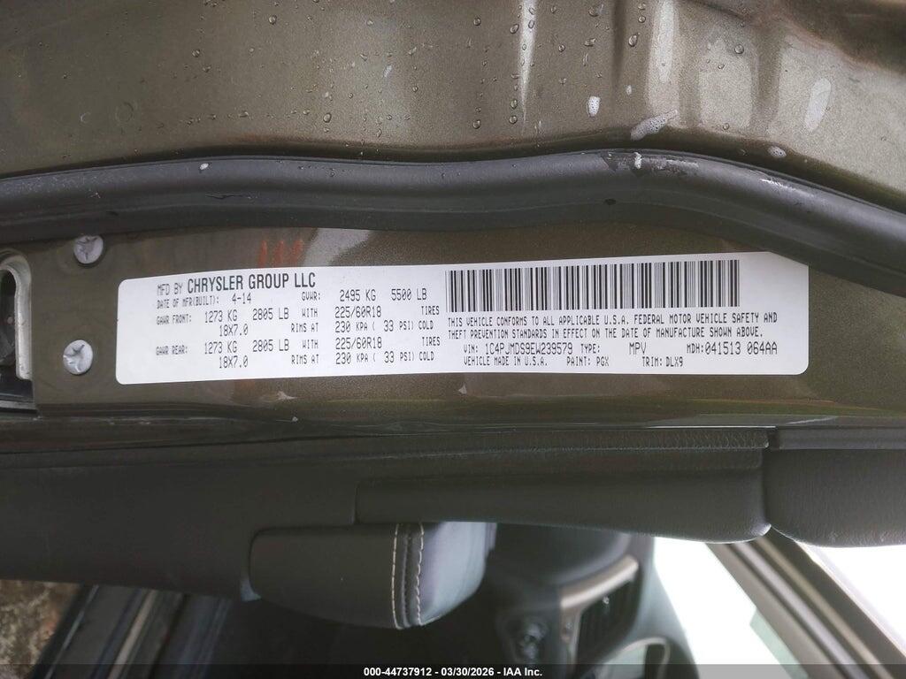 1C4PJMDS9EW239579 2014 JEEP CHEROKEE photo no. 9
