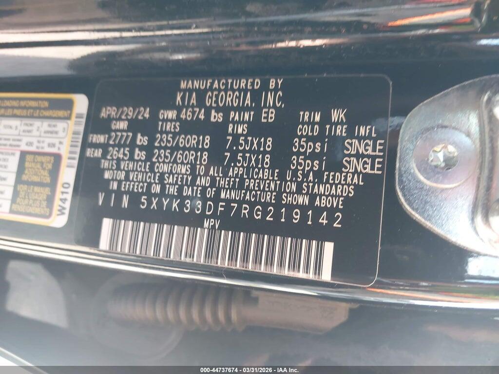 5XYK33DF7RG219142 2024 KIA SPORTAGE photo no. 9