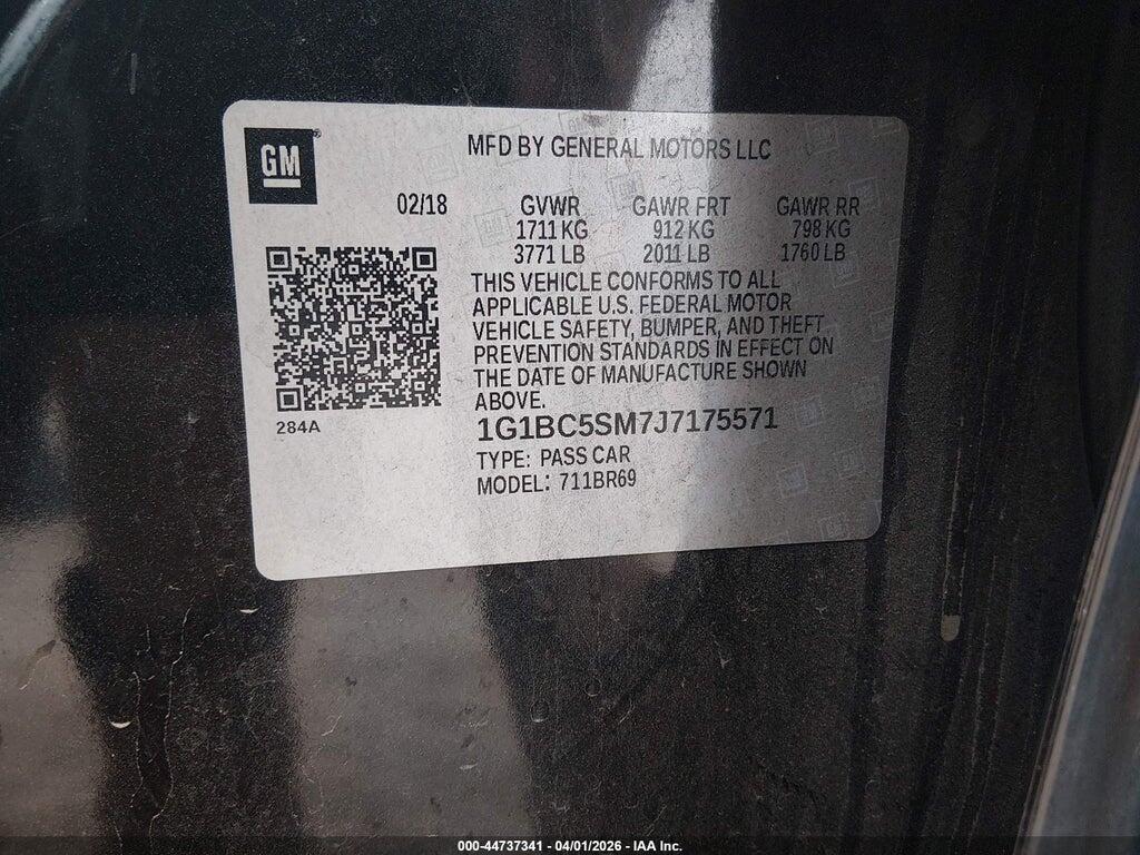 1G1BC5SM7J7175571 2018 CHEVROLET CRUZE photo no. 9