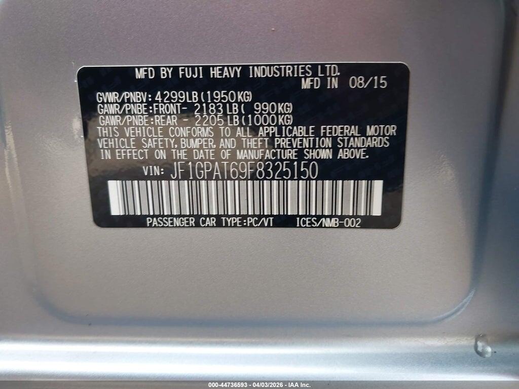 JF1GPAT69F8325150 2015 SUBARU IMPREZA photo no. 9