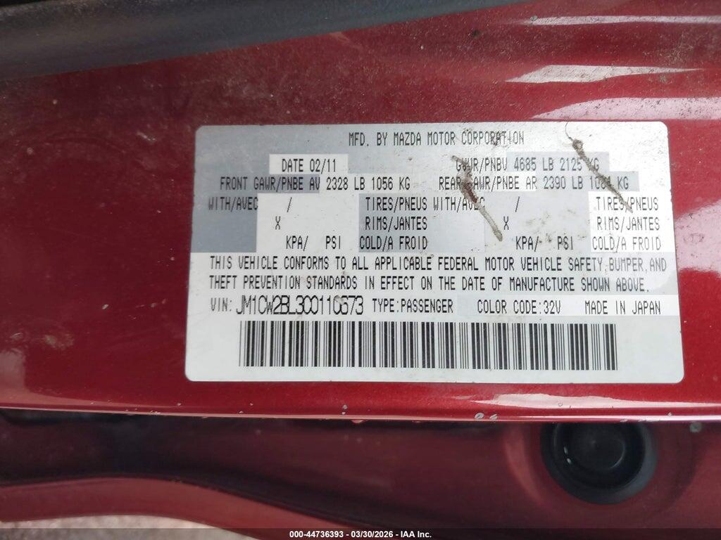 JM1CW2BL3C0110673 2012 MAZDA MAZDA5 photo no. 9