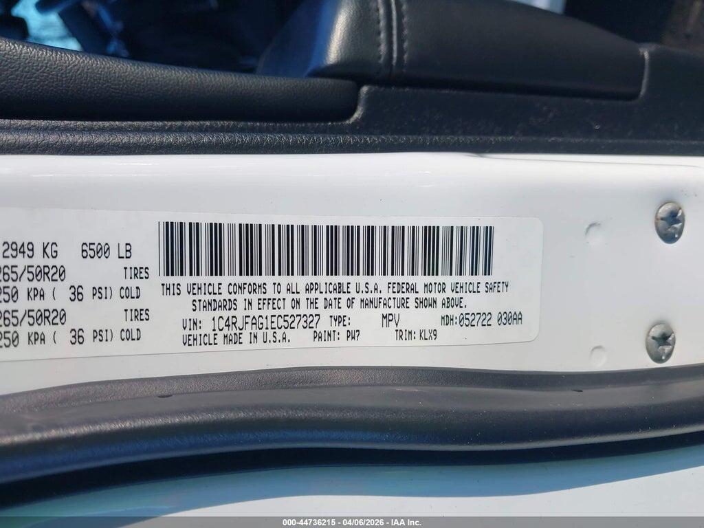 1C4RJFAG1EC527327 2014 JEEP GRAND CHEROKEE photo no. 9