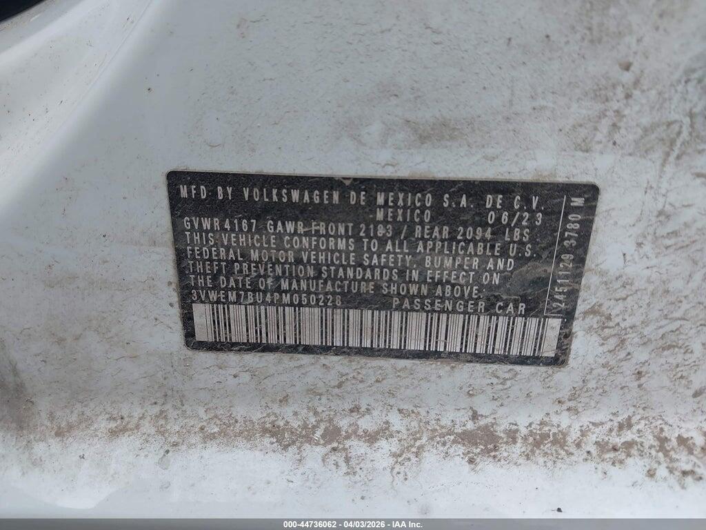 3VWEM7BU4PM050228 2023 VOLKSWAGEN JETTA photo no. 9