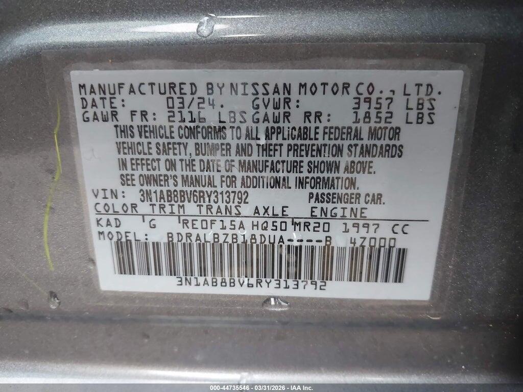 3N1AB8BV6RY313792 2024 NISSAN SENTRA photo no. 9
