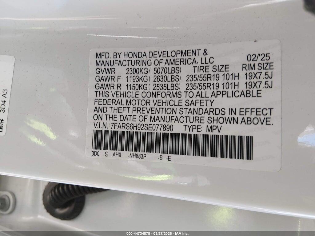 7FARS6H92SE077890 2025 HONDA CR-V HYBRID photo no. 9