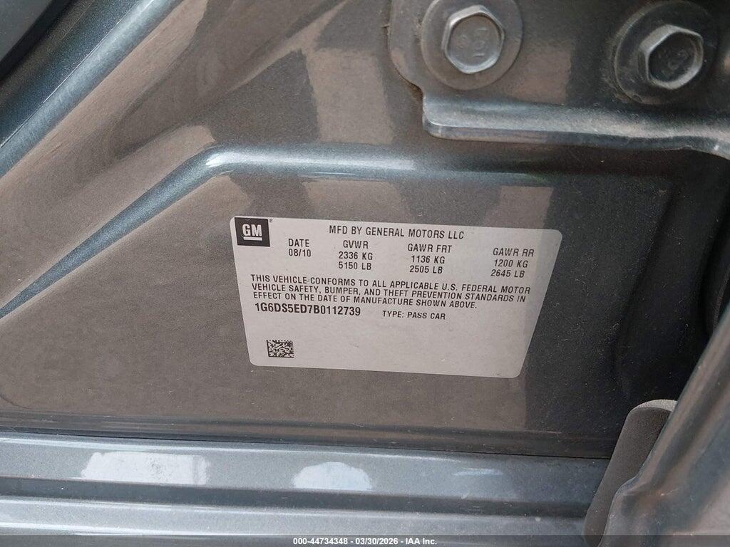 1G6DS5ED7B0112739 2011 CADILLAC CTS photo no. 9