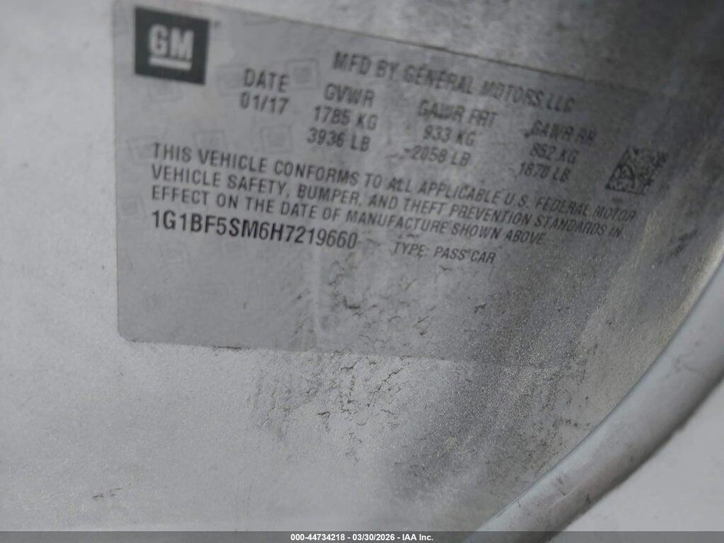 1G1BF5SM6H7219660 2017 CHEVROLET CRUZE photo no. 9