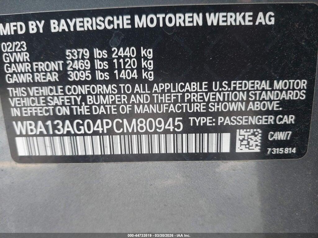 WBA13AG04PCM80945 2023 BMW 530E photo no. 9
