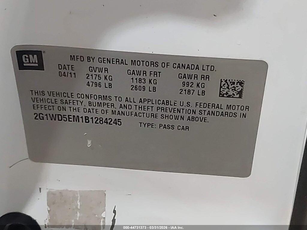 2G1WD5EM1B1284245 2011 CHEVROLET IMPALA photo no. 9