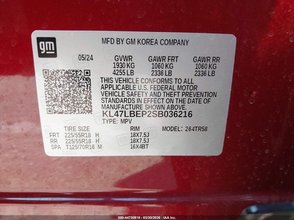 KL47LBEP2SB036216 2025 BUICK ENVISTA photo no. 9