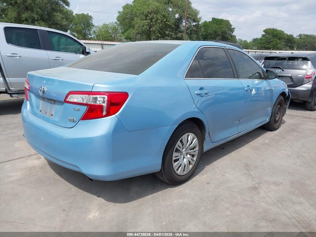 4T1BD1FK3CU054249 2012 TOYOTA CAMRY HYBRID photo no. 4