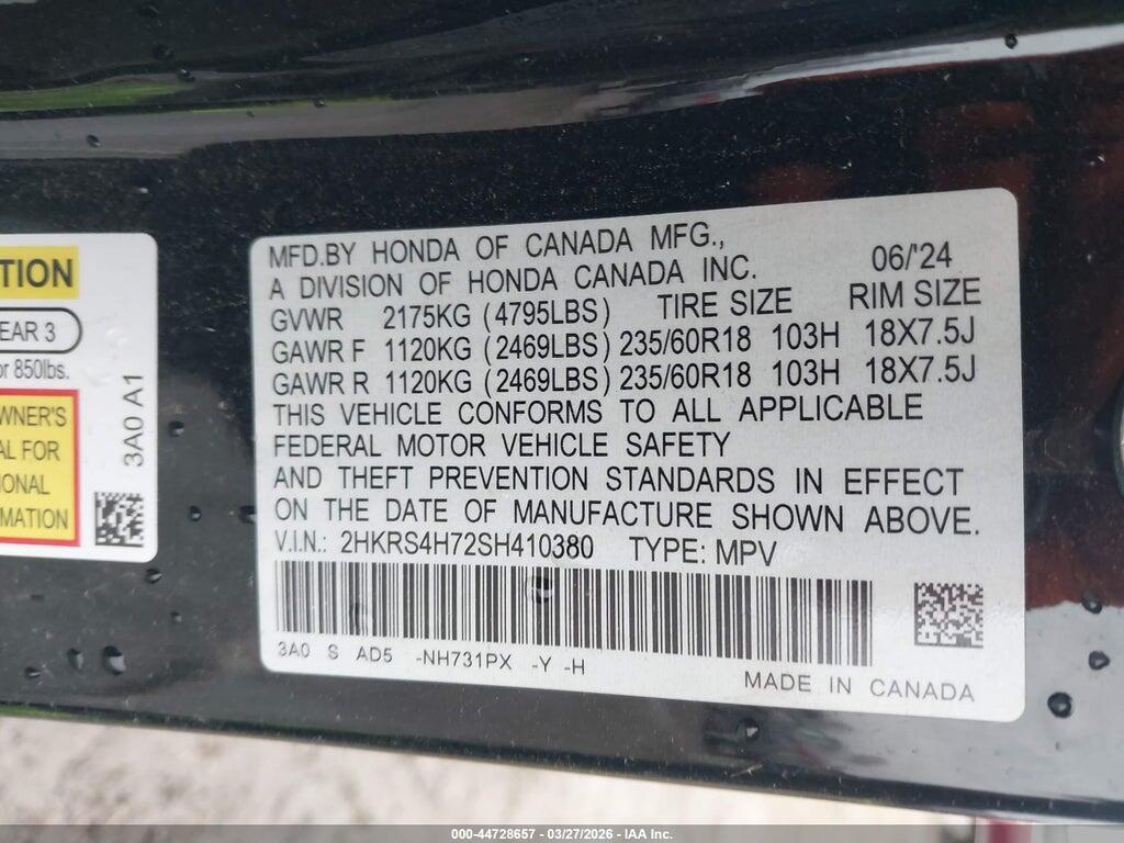 2HKRS4H72SH410380 2025 HONDA CR-V photo no. 9