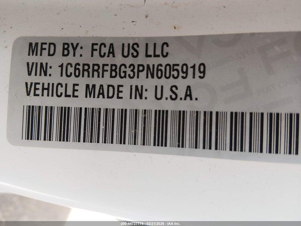 1C6RRFBG3PN605919 2023 RAM 1500 photo no. 9