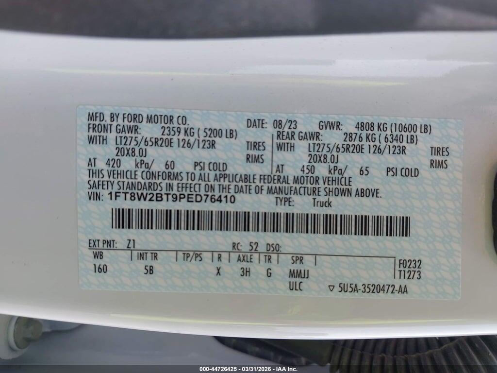1FT8W2BT9PED76410 2023 FORD F-250 photo no. 9