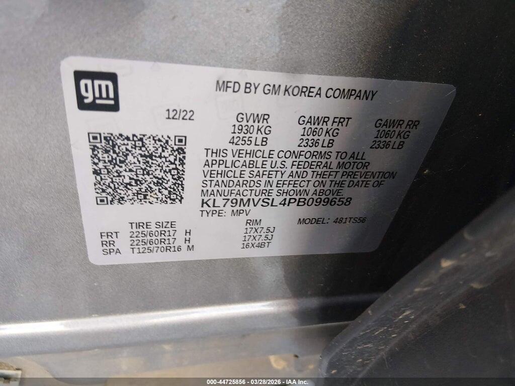 KL79MVSL4PB099658 2023 CHEVROLET TRAILBLAZER photo no. 9