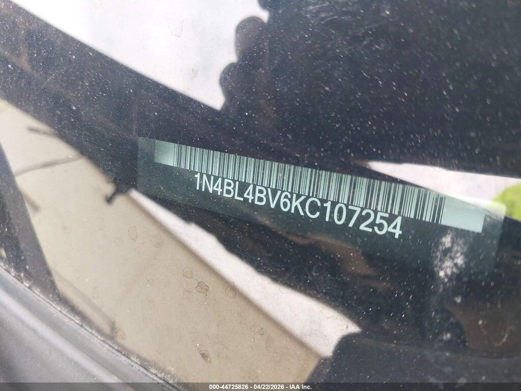1N4BL4BV6KC107254 2019 NISSAN ALTIMA photo no. 9