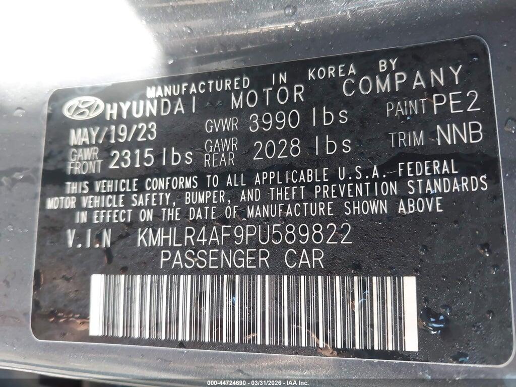 KMHLR4AF9PU589822 2023 HYUNDAI ELANTRA photo no. 9