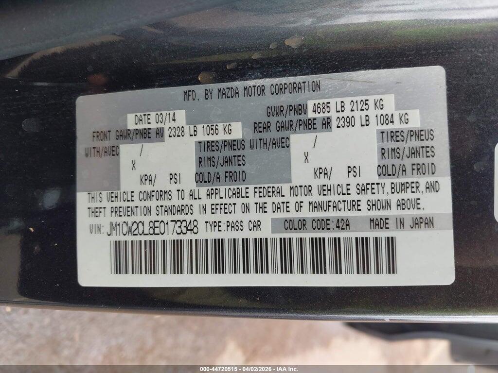 JM1CW2CL8E0173348 2014 MAZDA MAZDA5 photo no. 9