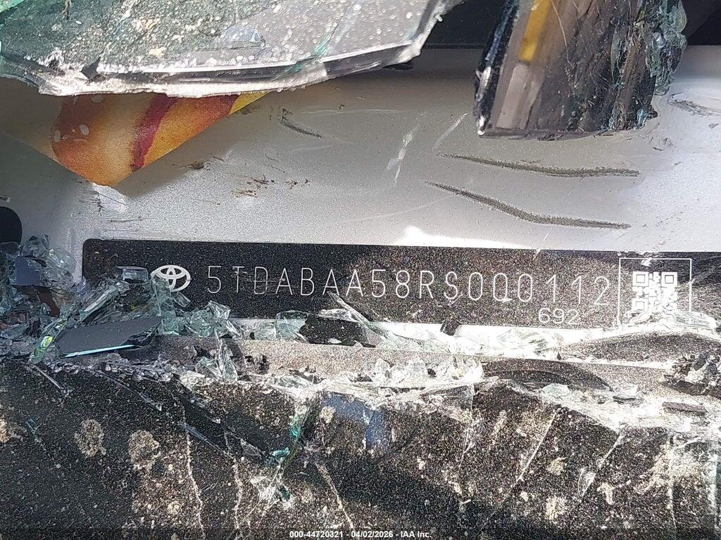 5TDABAA58RS000112 2024 TOYOTA GRAND HIGHLANDER photo no. 9