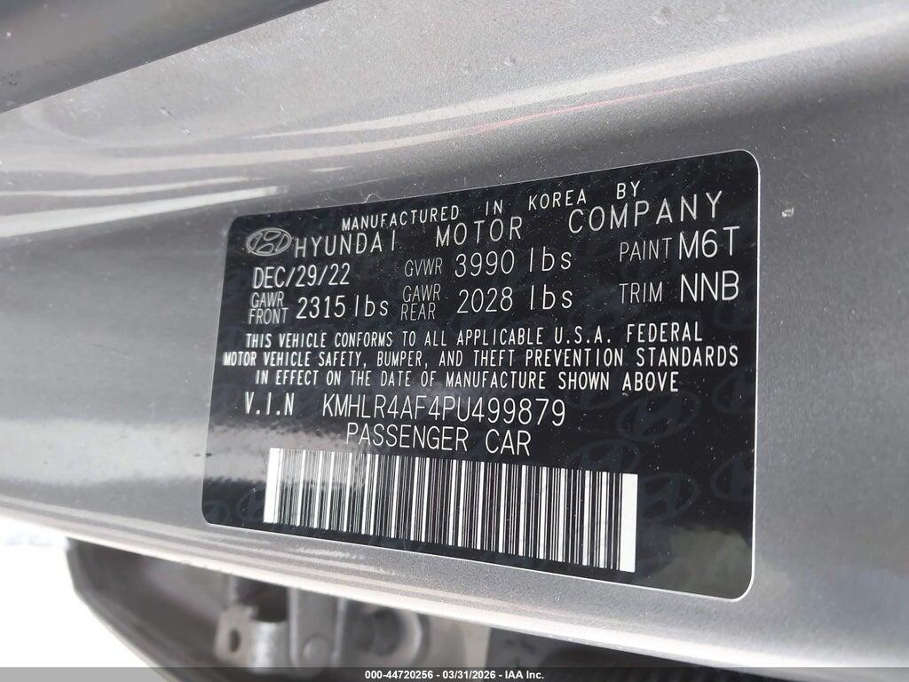 KMHLR4AF4PU499879 2023 HYUNDAI ELANTRA photo no. 9