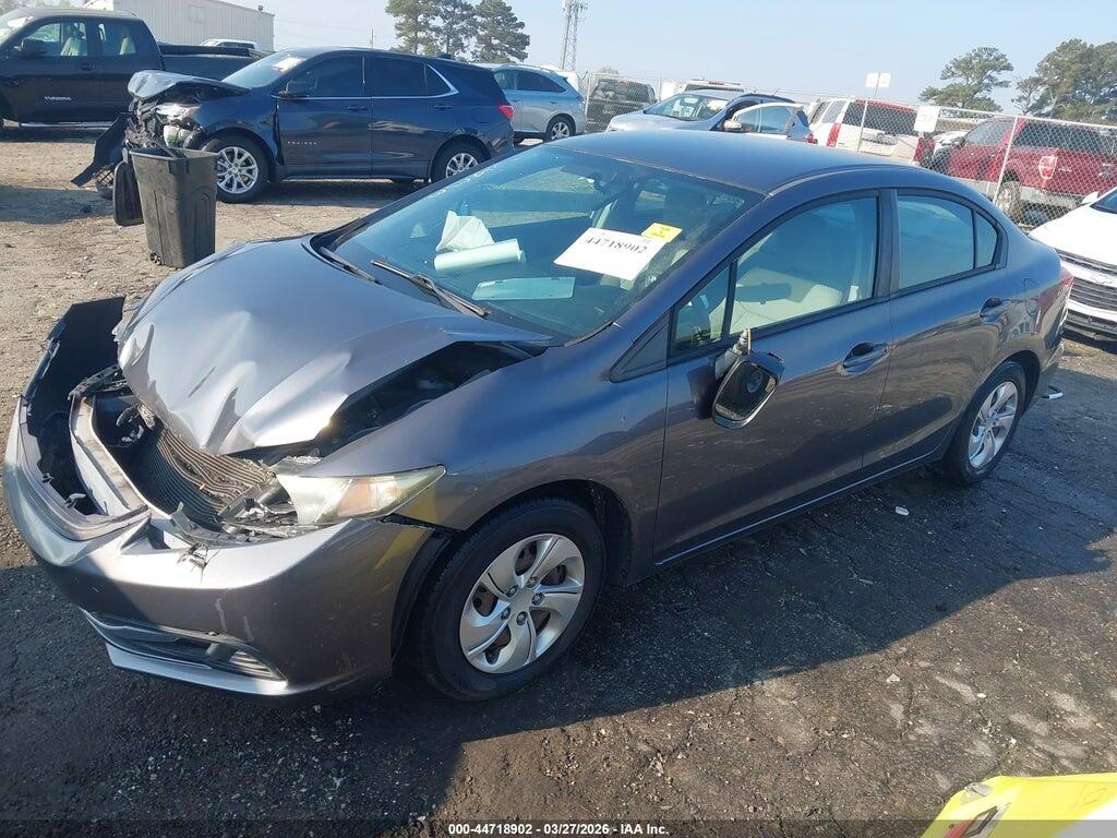 2HGFB2F54EH506633 2014 HONDA CIVIC photo no. 2