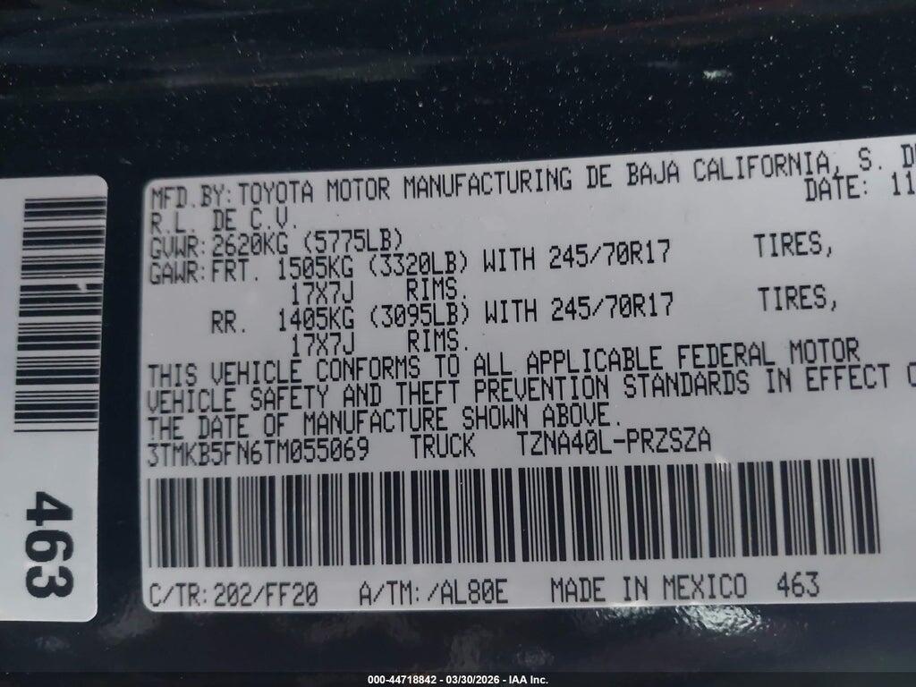 3TMKB5FN6TM055069 2026 TOYOTA TACOMA photo no. 9