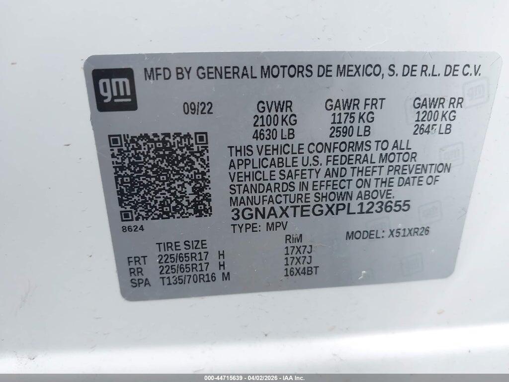 3GNAXTEGXPL123655 2023 CHEVROLET EQUINOX photo no. 9