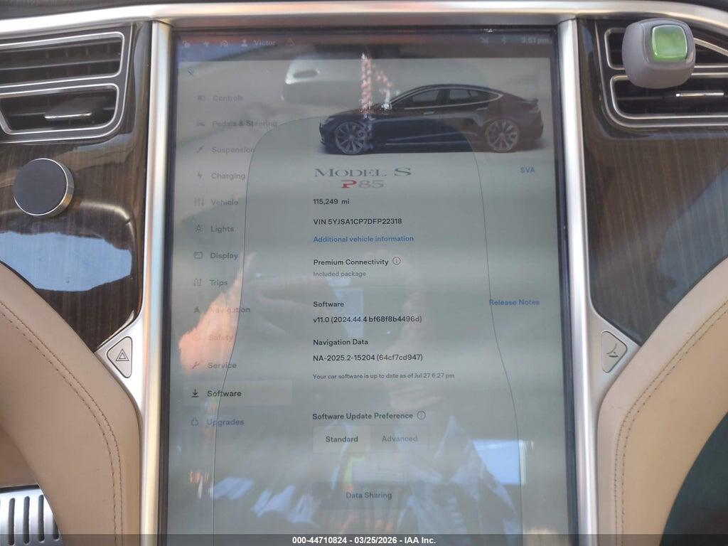 5YJSA1CP7DFP22318 2013 TESLA MODEL S photo no. 7