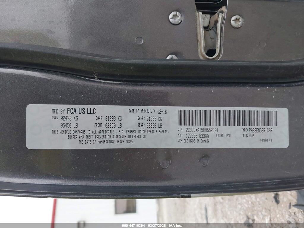 2C3CDXAT5HH552821 2017 DODGE CHARGER photo no. 9