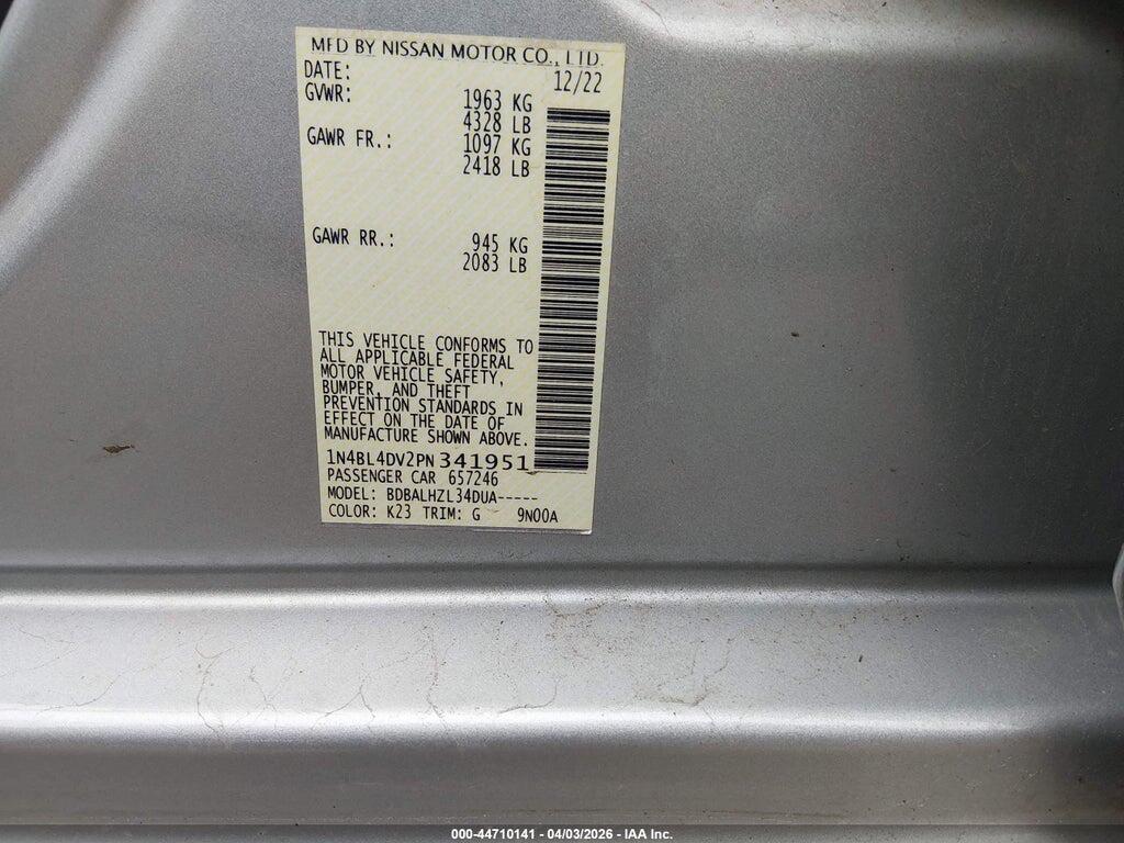 1N4BL4DV2PN341951 2023 NISSAN ALTIMA photo no. 9