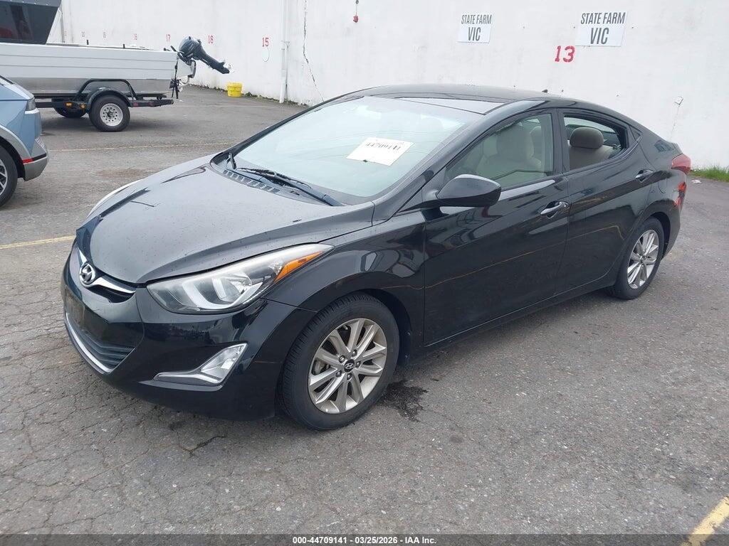 5NPDH4AE1EH532167 2014 HYUNDAI ELANTRA photo no. 2