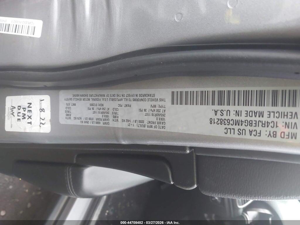 1C4RJEBG4MC638218 2021 JEEP GRAND CHEROKEE photo no. 9
