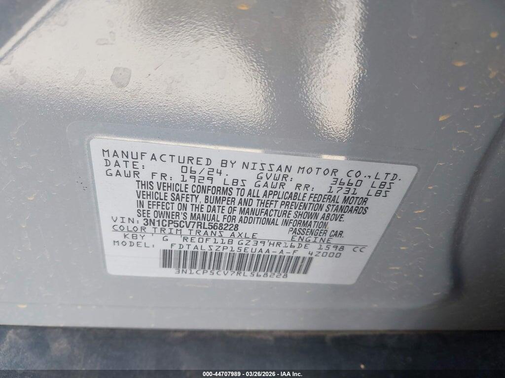 3N1CP5CV7RL568228 2024 NISSAN KICKS photo no. 9