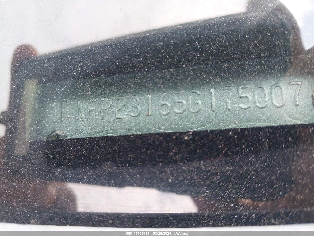 1FAFP23165G175007 2005 FORD FIVE HUNDRED photo no. 9