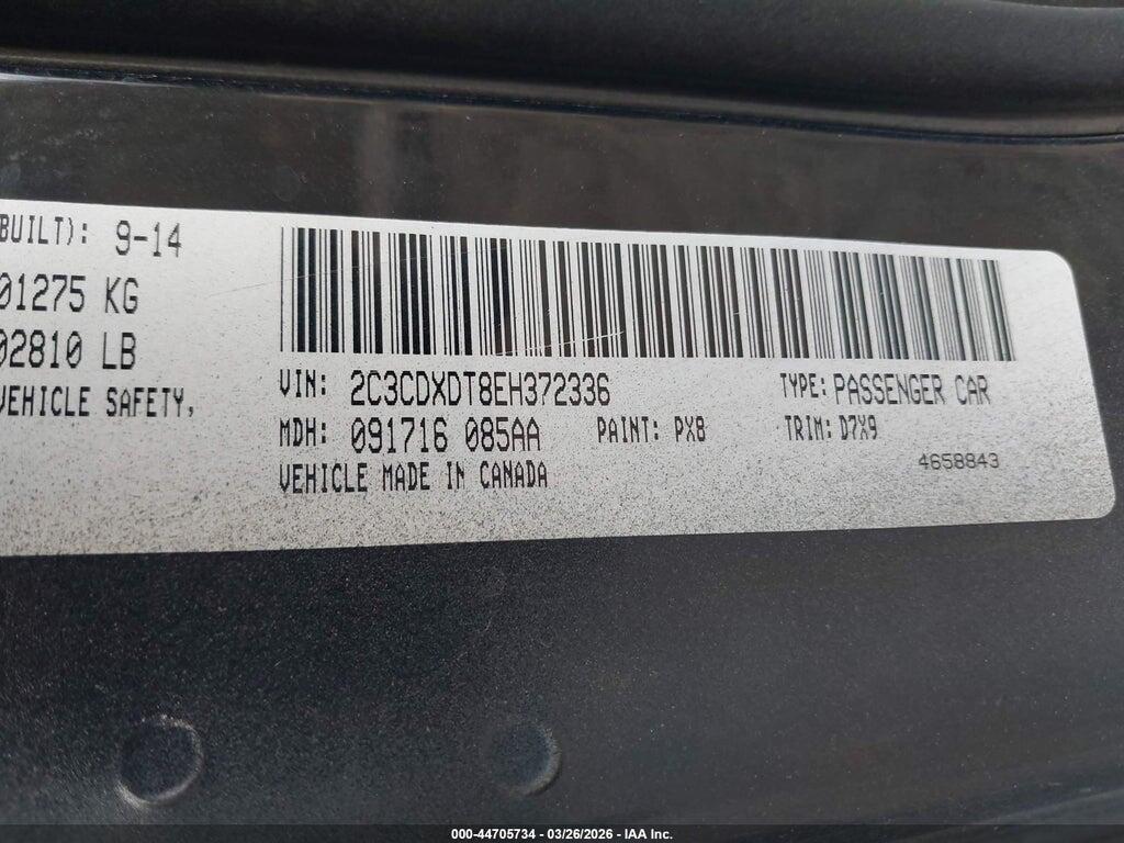 2C3CDXDT8EH372336 2014 DODGE CHARGER photo no. 9