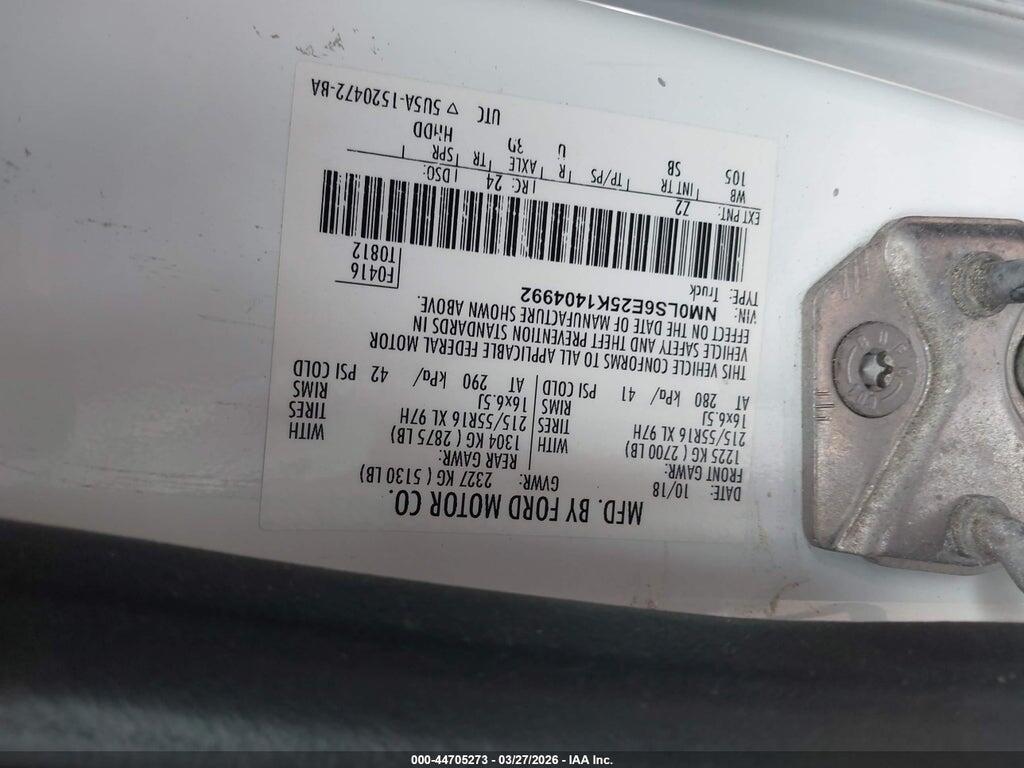 NM0LS6E25K1404992 2019 FORD TRANSIT CONNECT photo no. 9