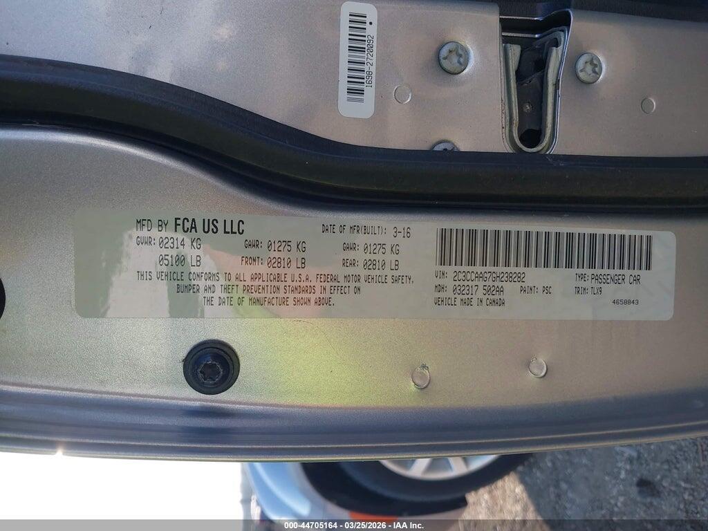 2C3CCAAG7GH238282 2016 CHRYSLER 300 photo no. 9