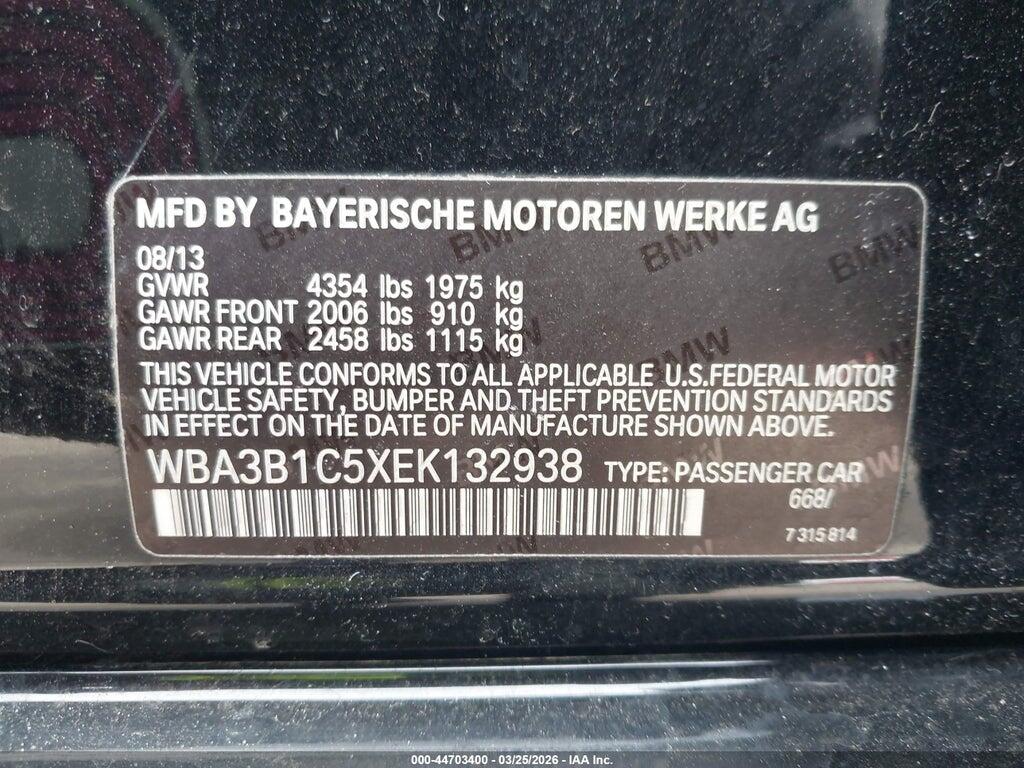 WBA3B1C5XEK132938 2014 BMW 320I photo no. 9